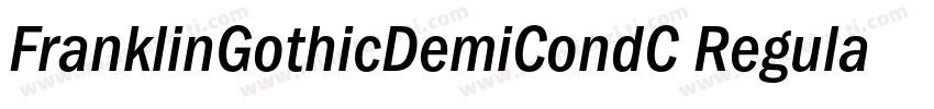FranklinGothicDemiCondC Regular字体转换
